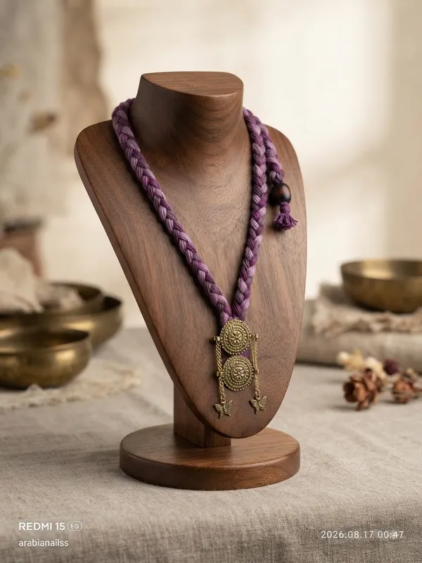 Purple_Twisted_Rope_Necklace_With_Oxidised_Pendants_For_Women