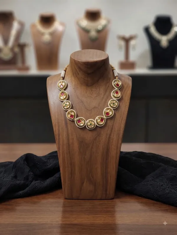 Gold_Kundan_Stones_Choker_Necklace_For_Women