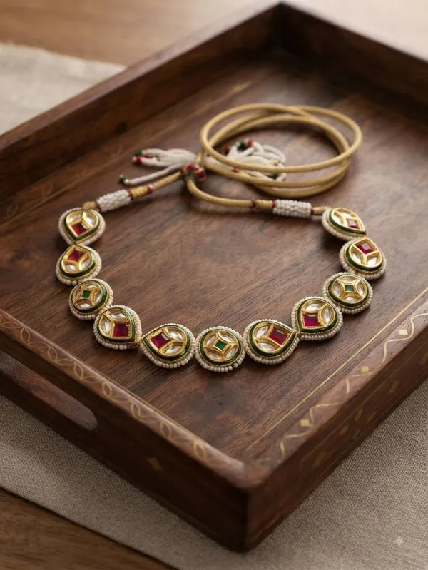 Gold_Kundan_Stones_Choker_Necklace_For_Women