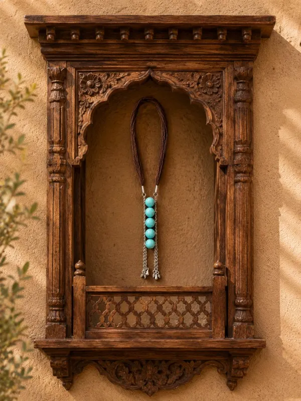 Turquoise_Beaded_Long_Necklace_For_Women
