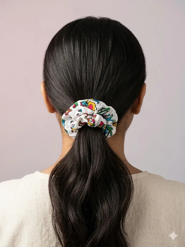Multicolour_Printed_Fabric_Scrunchies_Set