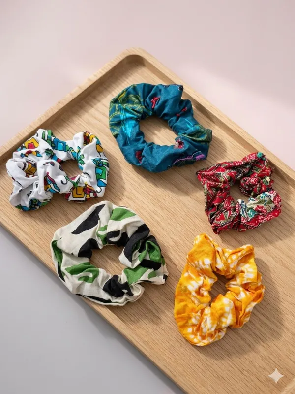 Multicolour_Printed_Fabric_Scrunchies_Set