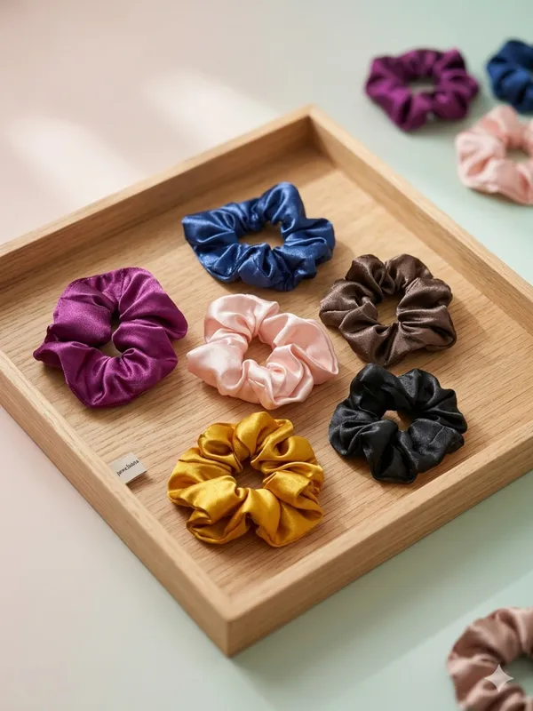 Multicolor_Satin_Hair_Scrunchie_Set_For_Women