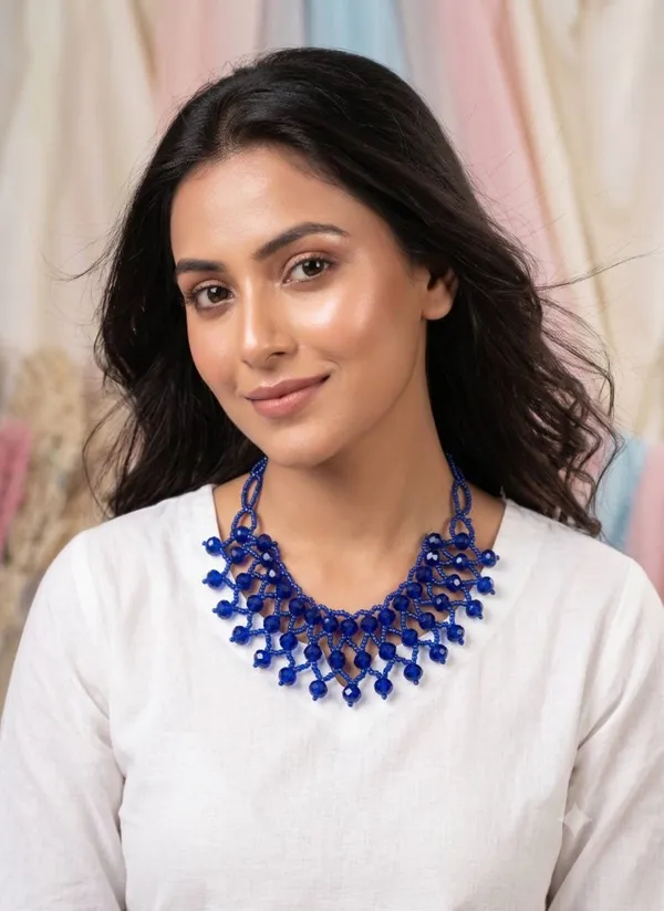 Blue_Beaded_Bib_Necklace_For_Women