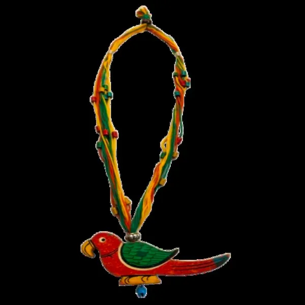 Multicolor_Wooden_Parrot_Pendant_Necklace_For_Women