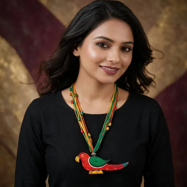 Multicolor_Wooden_Parrot_Pendant_Necklace_For_Women