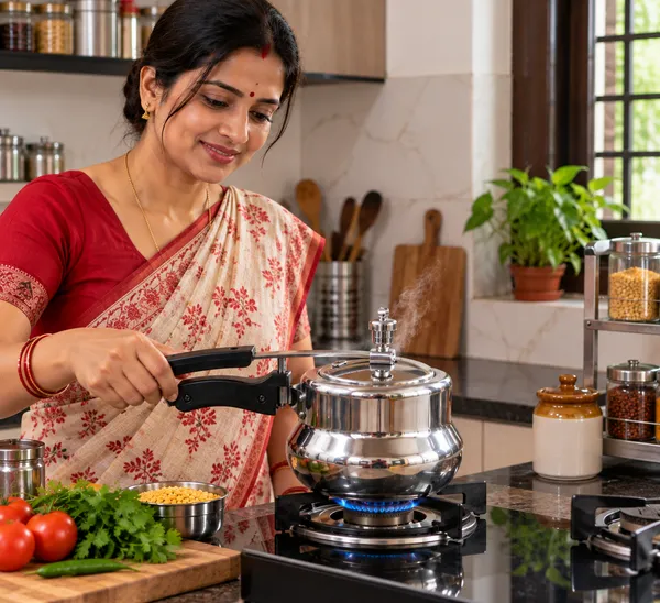 Silver_Aluminium_Handi_Pressure_Cooker_With_Lid_size_2_Ltr