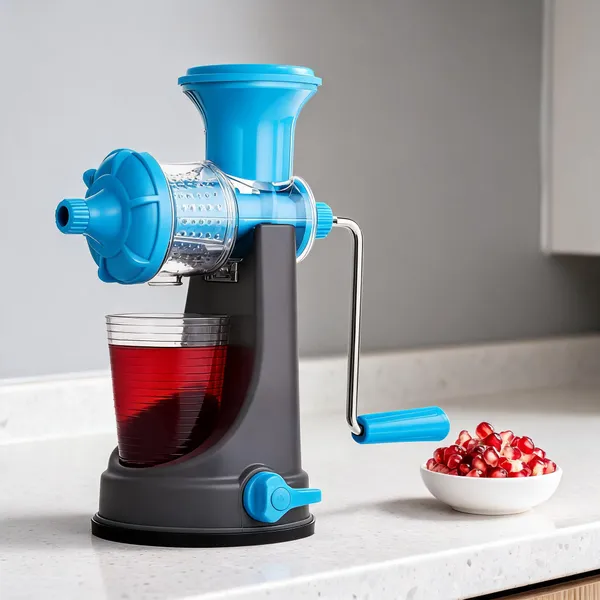 White_And_Blue__Plastic_Heavy_Roller_Manual_Juicer