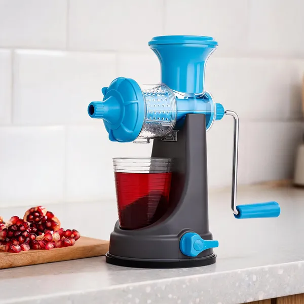 White_And_Blue__Plastic_Heavy_Roller_Manual_Juicer