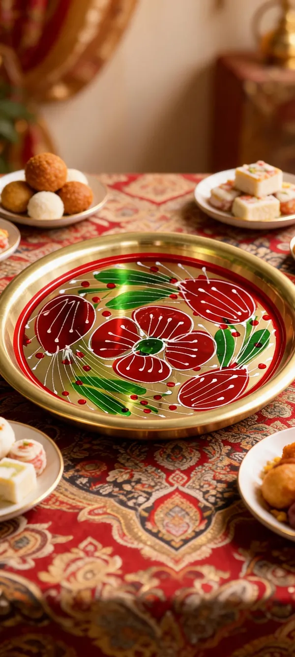 Golden_Golden_Stainless_Steel_Gold_Plated_Sakrana_Thaal_No._16