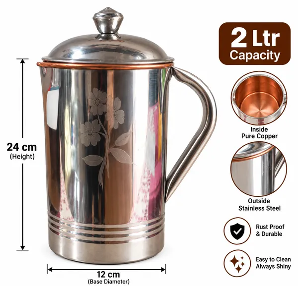 Silver_Steel_Copper_Water_Jug_With_Lid_2_ltr_inner_side_copper_out_side_steel_