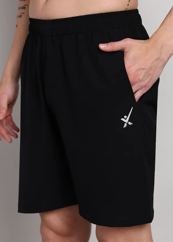 Men's_Nylon_Crush_Sports_Shorts_Lightweight_Gym_Running_Casual_Activewear_Shorts_Black