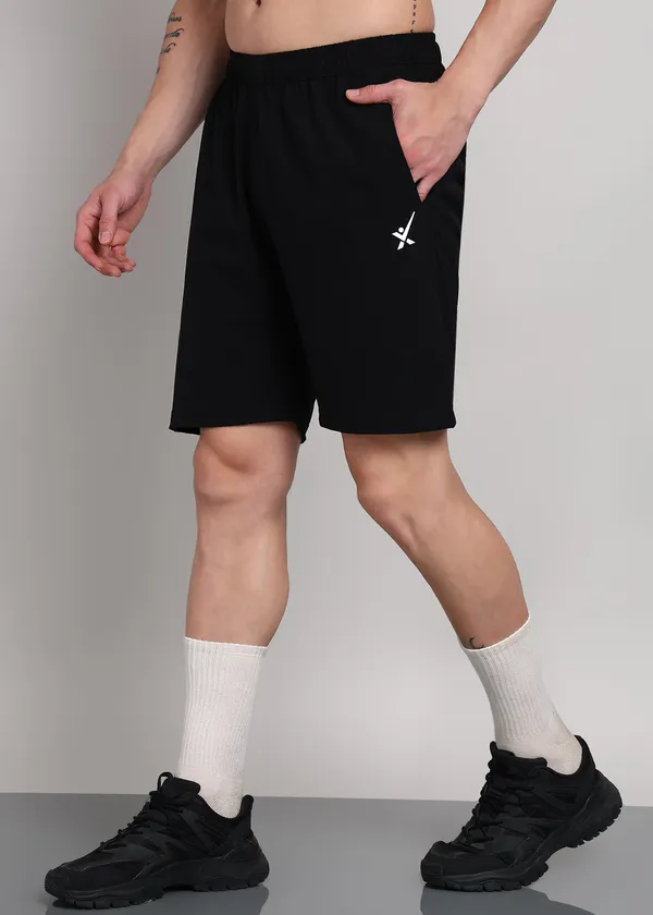Men's_Nylon_Crush_Sports_Shorts_Lightweight_Gym_Running_Casual_Activewear_Shorts_Black