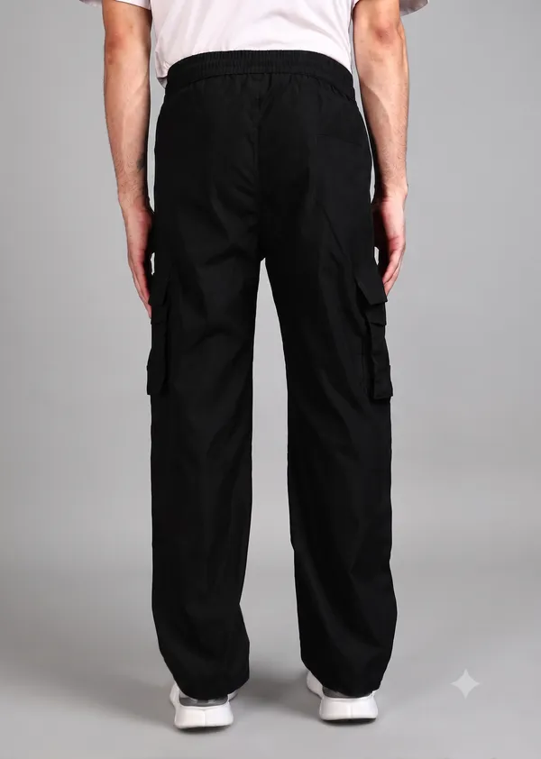 VERO_LIE_Black_Cargo_Trackpant_|_Premium_Utility_Fit_for_Everyday_Performance