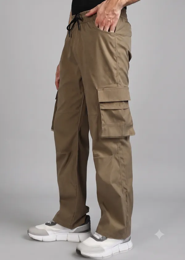 VERO_LIE_Camel_Cargo_Trackpant_|_Premium_Utility_Fit_for_Everyday_Performance