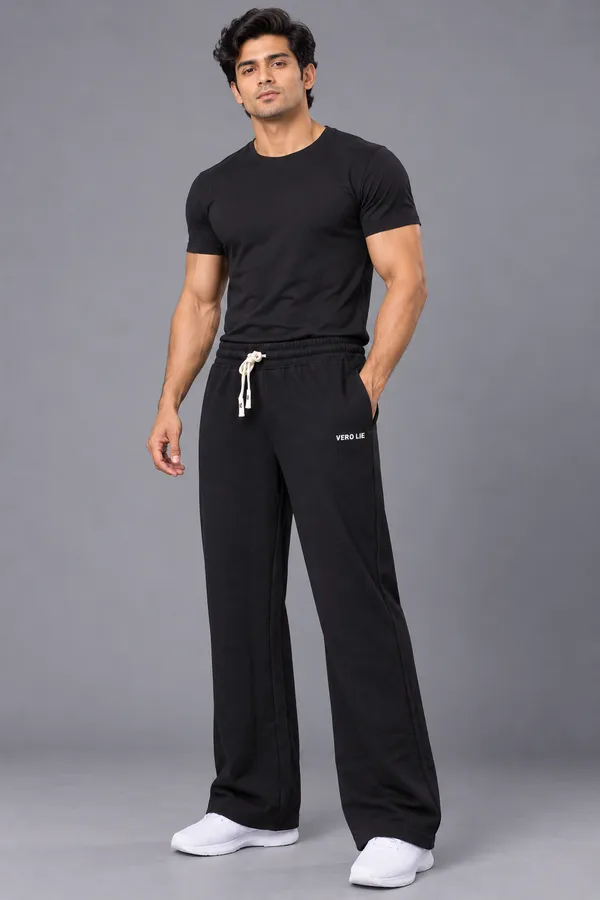 VERO_LIE_Men's_Black_Baggy_Fit_Trackpants_|_300_GSM_Cotton_Blend_|_Gen-Z_Streetwear