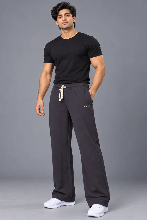 VERO_LIE_Men's_Dark_Grey_Baggy_Fit_Trackpants_|_300_GSM_Cotton_Blend_|_Gen-Z_Streetwear