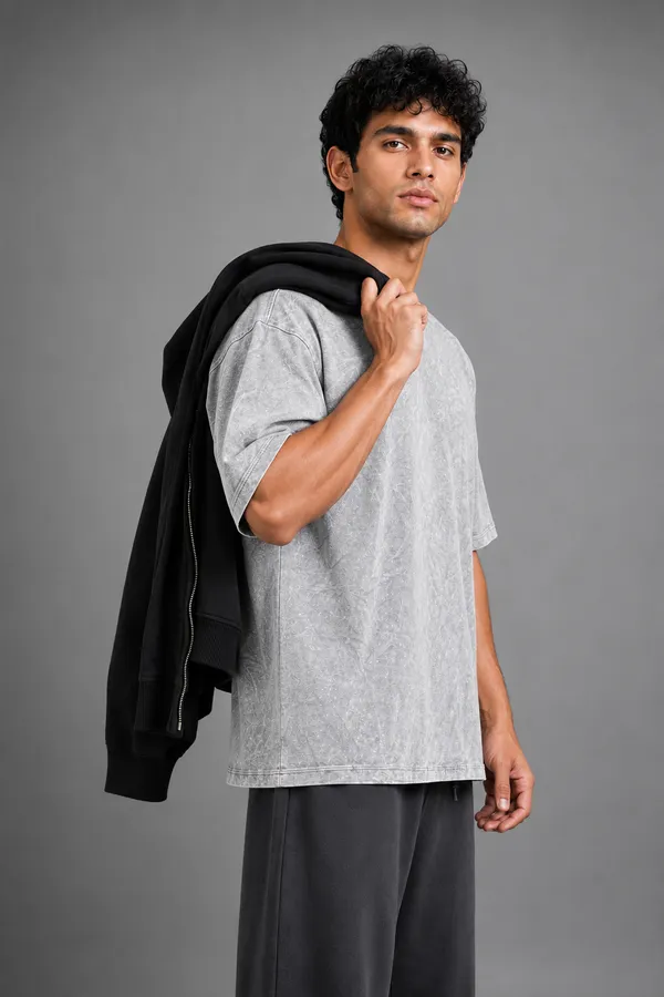 VERO_LIE_Men's_Oversized_Acid_Wash_T-Shirt_|_Drop_Shoulder_|_Heavy_GSM_|_Streetwear_|_Lifting_Club_Graphic_Back_Print_|_Casual_Wear