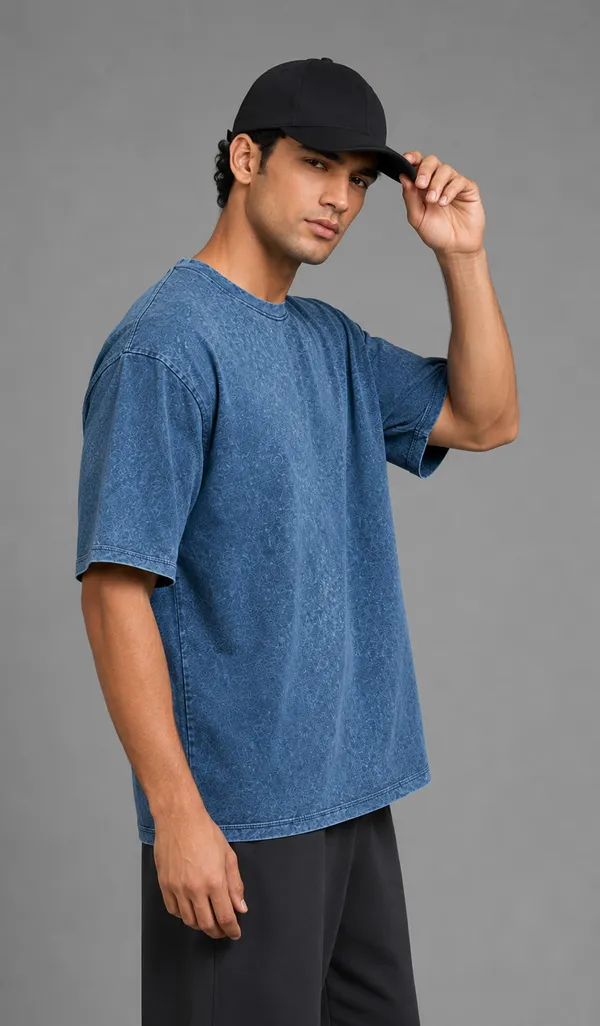 VERO_LIE_Men's_Oversized_Acid_Wash_T-Shirt_|_Drop_Shoulder_|_Heavy_GSM_|_Streetwear_|_Lifting_Club_Graphic_Back_Print_|_Casual_Wear
