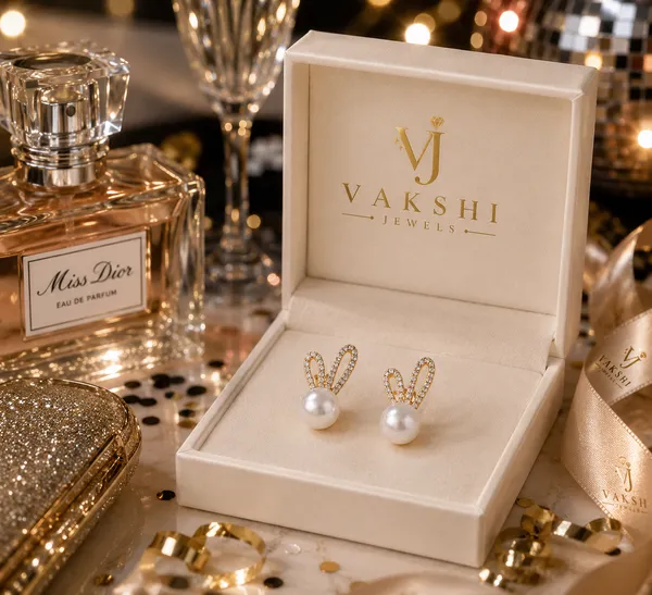 White_&_Golden_Stainless_Steel_Earring_For_Women