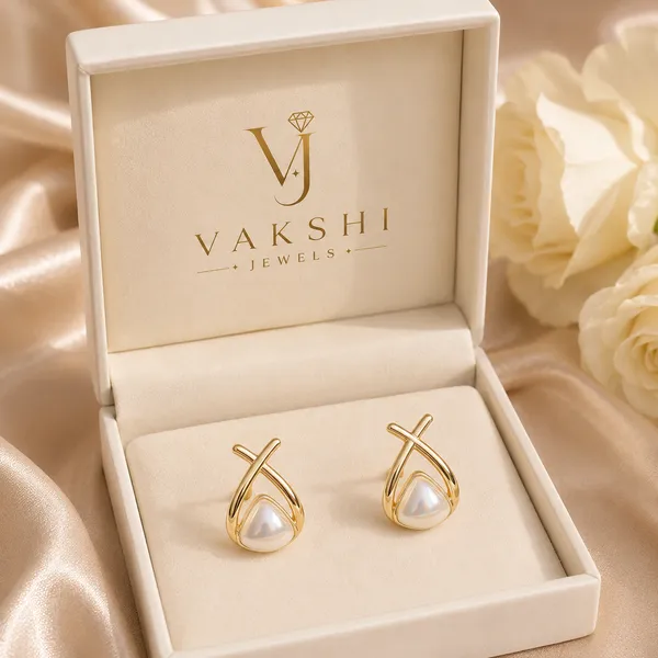 Golden_&_White_Stainless_Steel_Earring_For_Women