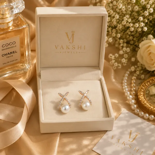 White_&_Golden_Stainless_Steel_Earring_For_Women