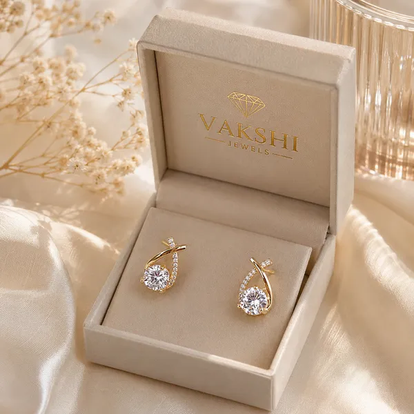 White_&_Golden_Stainless_Steel_Earring_For_Women