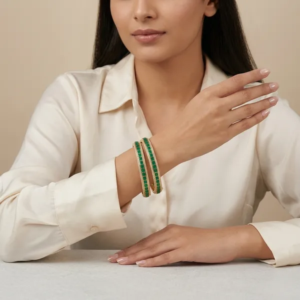 Green_Copper_Brass_Bangles_For_Women