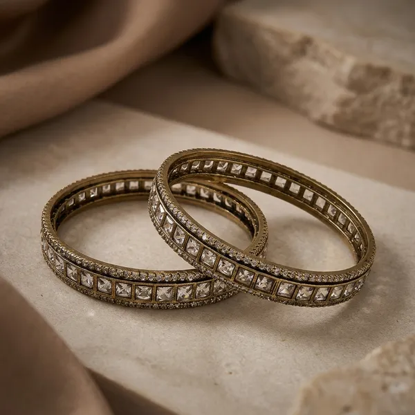 White_Copper_Brass_Mehendi_Polish_Bangles_For_Women
