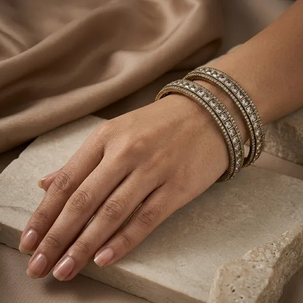 White_Copper_Brass_Mehendi_Polish_Bangles_For_Women