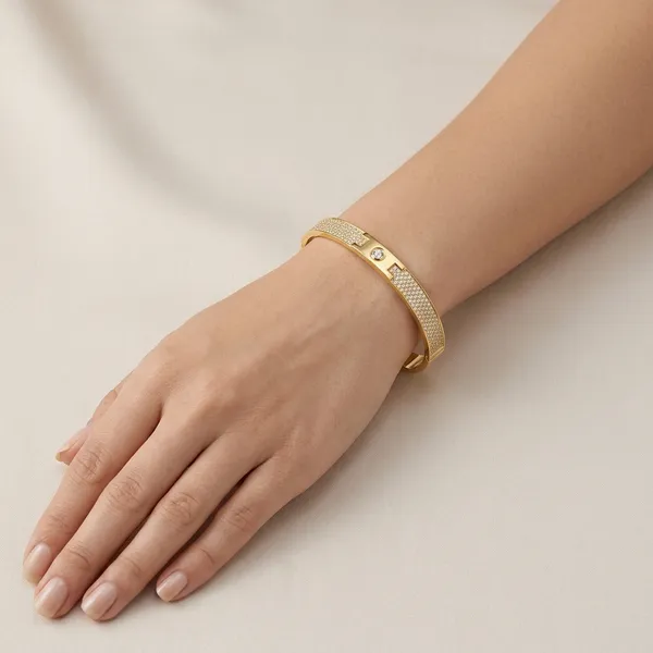 Gold_Stainless_Steel_American_Diamond_Bracelet_For_Women