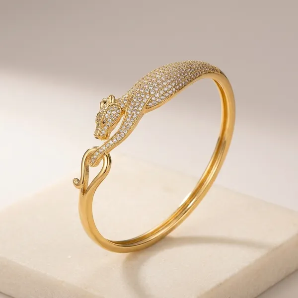 Gold_Stainless_Steel_American_Diamond_Bracelet_For_Women