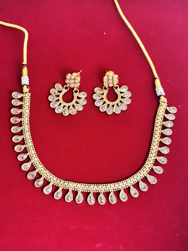 Champagne_Gold_Copper_Brass_Casual_Necklace_For_Women
