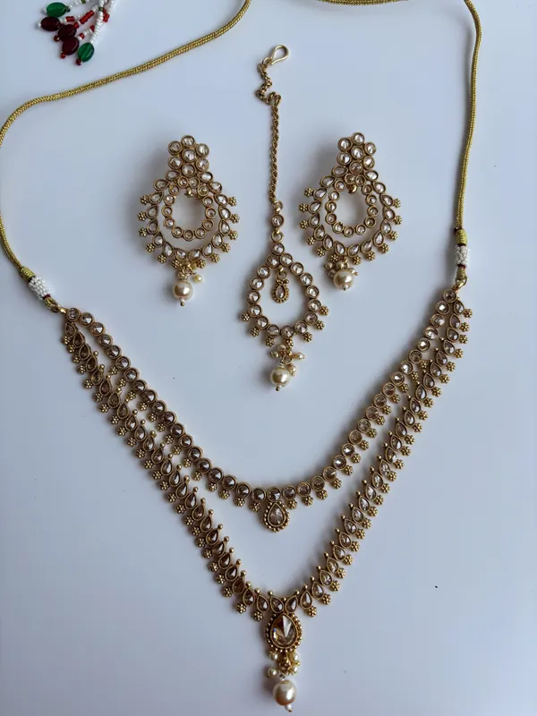 Champagne_Gold_Copper_Brass_Layered_Necklace_For_Women