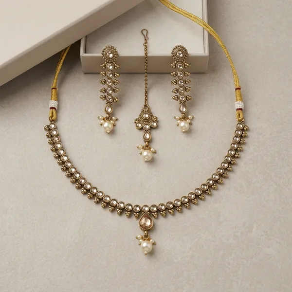 Mehendi_Copper_Brass_Necklace_Set_For_Women