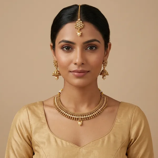 Gold_Copper_Brass_Necklace_Set_For_Women