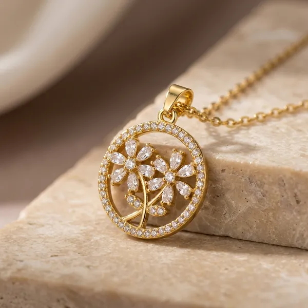 Gold_Stainless_Steel_Modern_Pendant_Set_For_Women