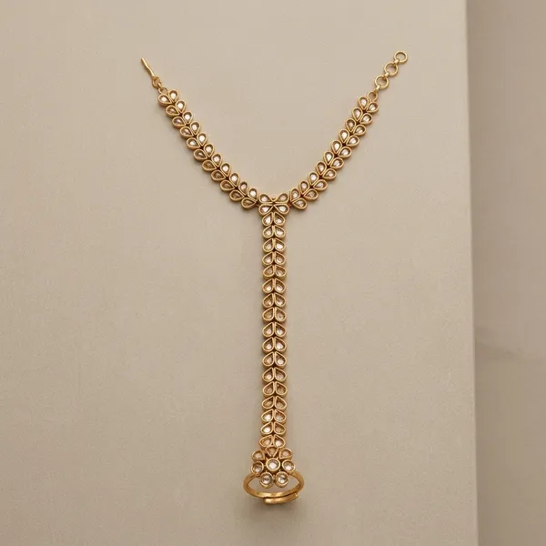 Gold_Copper_Brass_Ring_Chain_For_Women