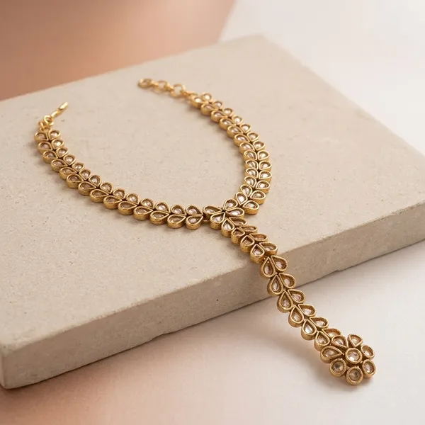 Gold_Copper_Brass_Ring_Chain_For_Women