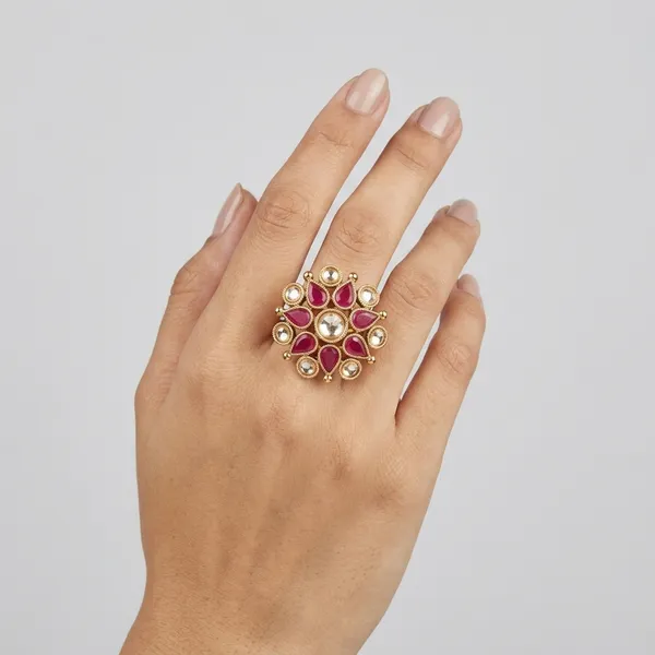 Ruby_and_Gold_Copper_Brass_Ring_For_Women
