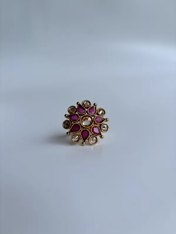 Ruby_and_Gold_Copper_Brass_Ring_For_Women