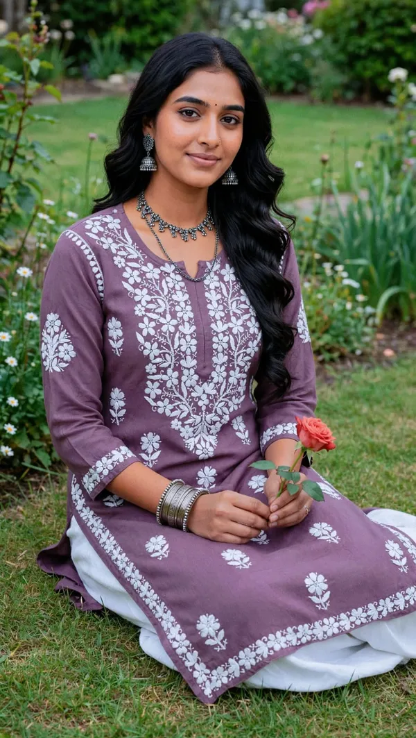 Neel_Pari_Hand_Work_Fine_Chikankari_Straight_Kurti_For_Women