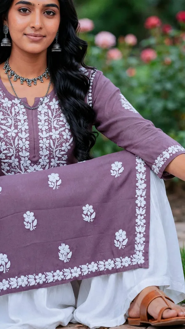 Neel_Pari_Hand_Work_Fine_Chikankari_Straight_Kurti_For_Women