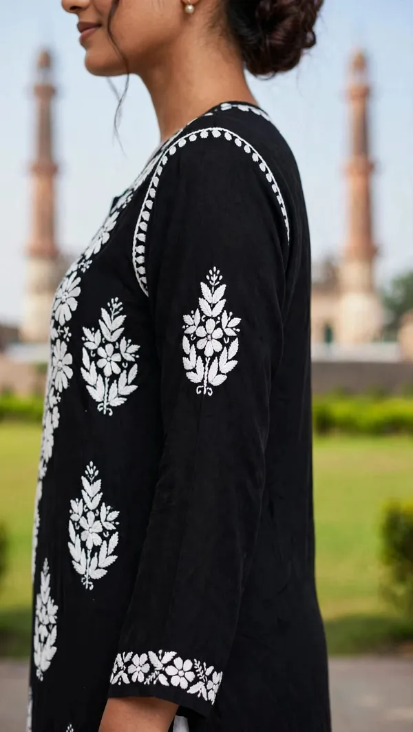 Anaya_Hand_Work_Fine_Chikankari_Straight_Kurti_For_Women