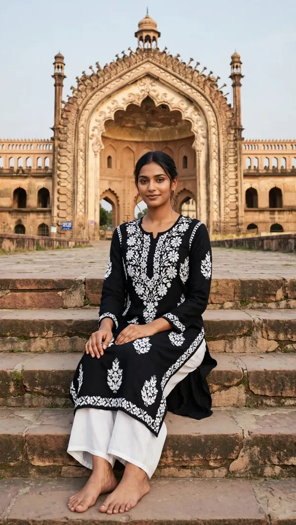 Anaya_Hand_Work_Fine_Chikankari_Straight_Kurti_For_Women