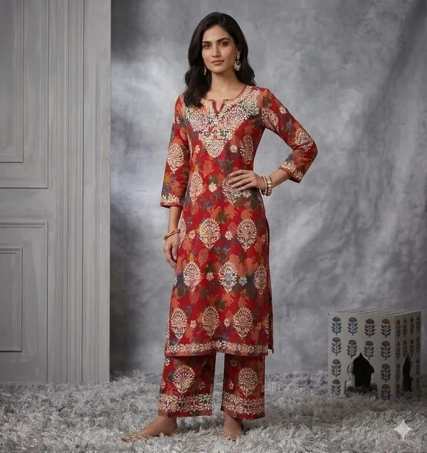 Mahi_Mulmul_Cotton_Floral_Print_Kurti_Palazzo_Set_For_Women