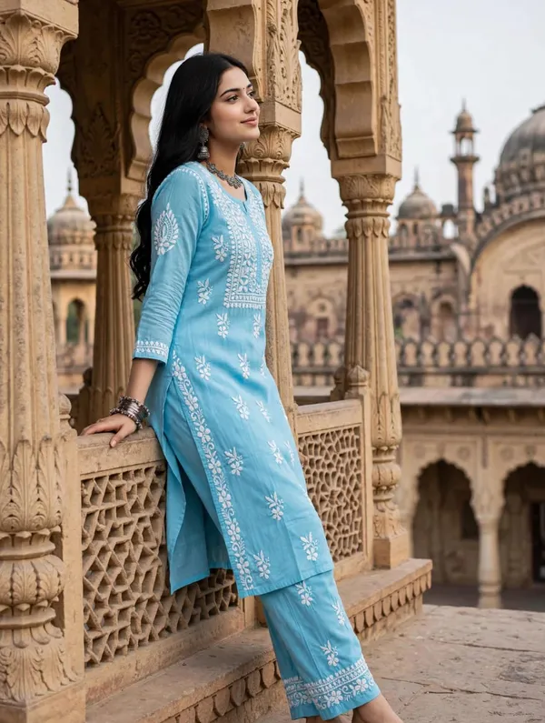 Rang-e-Noor_Hand_Work_Fine_Chikankari_Pant_Set_For_Women
