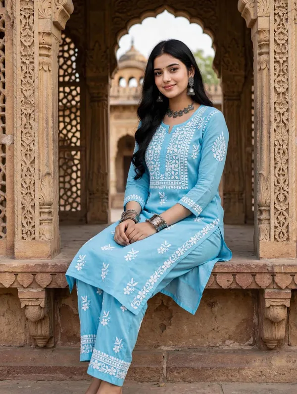 Rang-e-Noor_Hand_Work_Fine_Chikankari_Pant_Set_For_Women