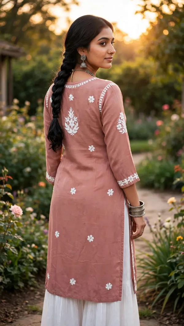 Saanvi_Hand_Work_Fine_Chikankari_Straight_Kurti_For_Women