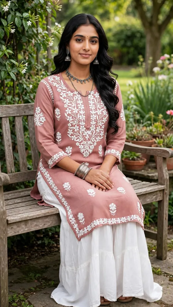 Saanvi_Hand_Work_Fine_Chikankari_Straight_Kurti_For_Women